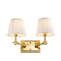 Wandlamp 'Wentworth'  - Double - Gold/White