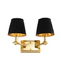 Wandlampe 'Wentworth'  - Double - Gold/Black