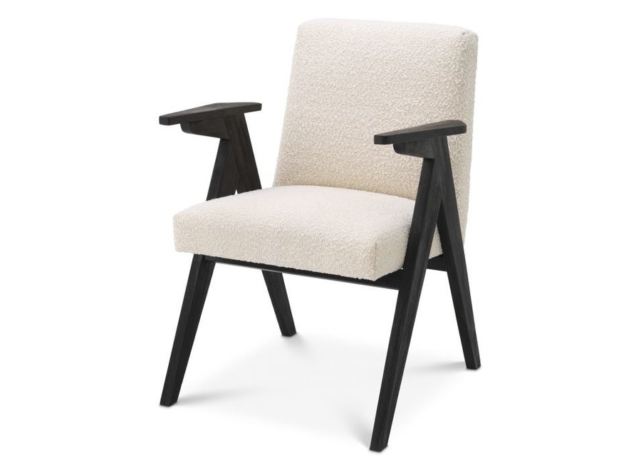 Dining room chair 'Bobo' - Bouclé cream