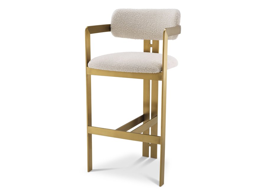 Bar chair Donato - Bouclé cream