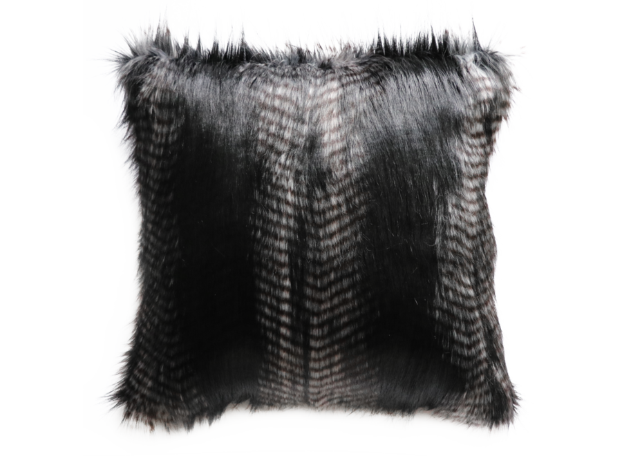 Fur cushion 'Black Coyote'