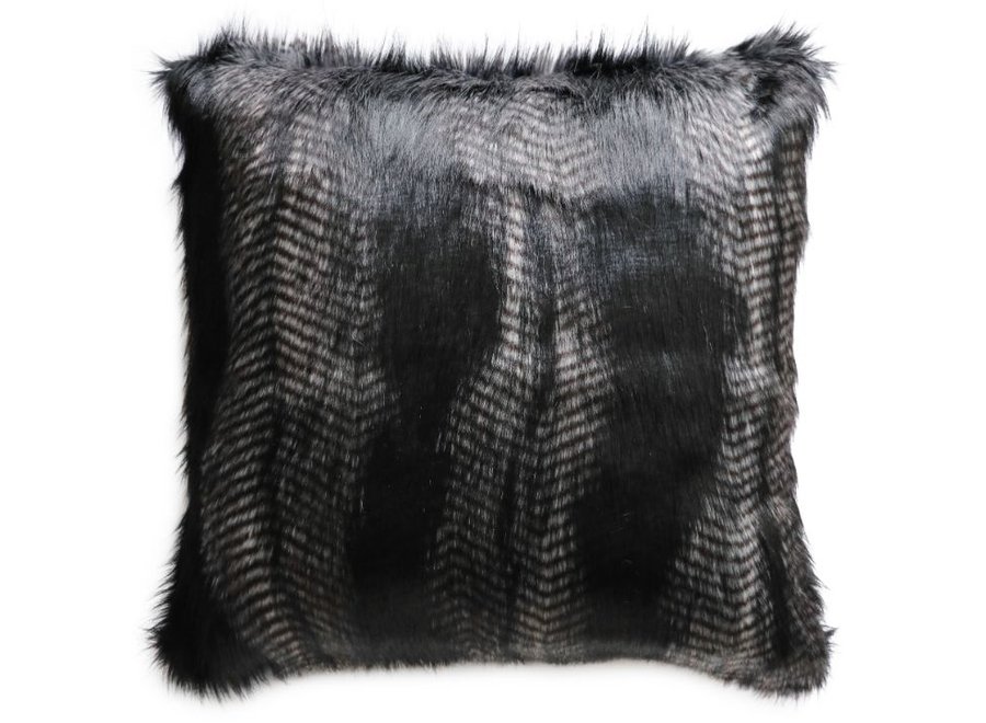 Fur cushion 'Black Coyote'