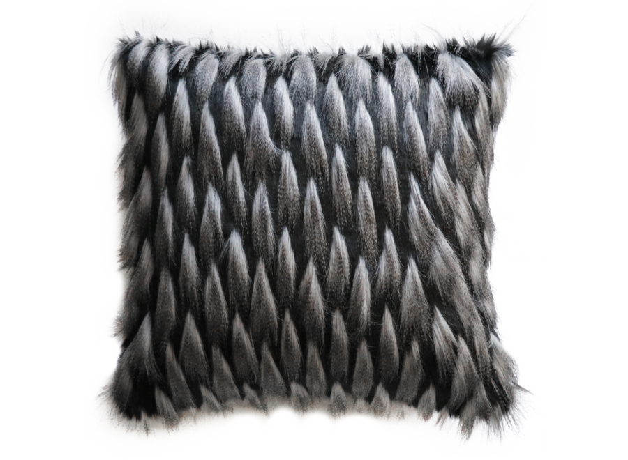 Fur cushion - Guinea Fowl