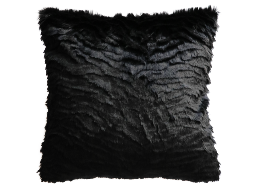 Coussin fourrure - Black Tiger