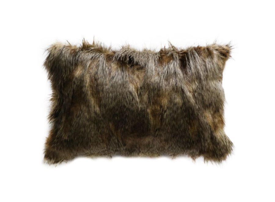 Coussin en fourrure 'Red Fox'