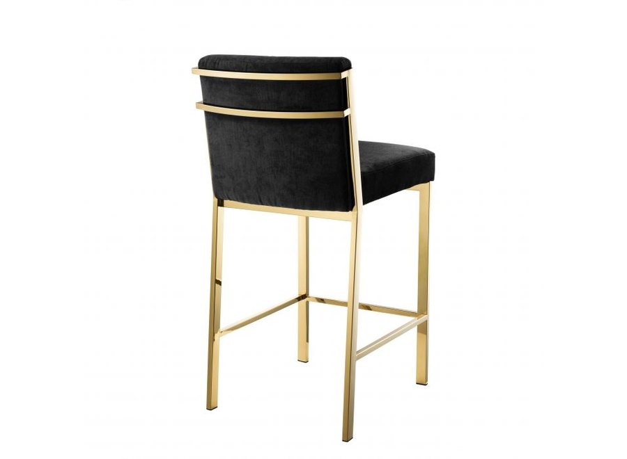 Chaise de comptoir 'Scott' - Gold