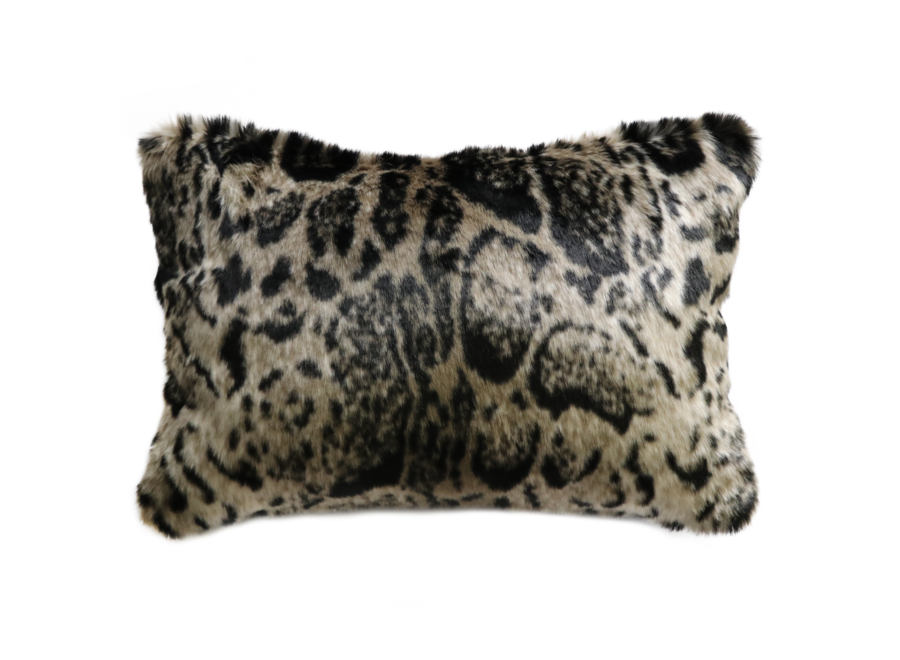 Coussin en fourrure 'African Leopard'