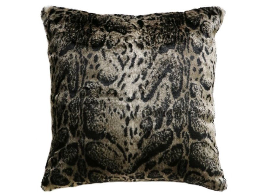 Coussin en fourrure 'African Leopard'