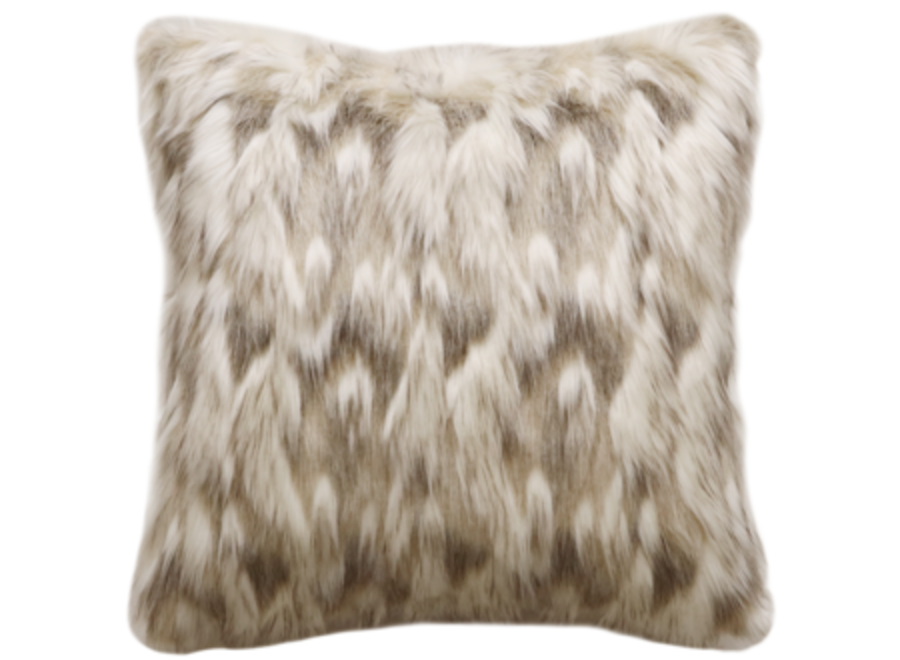 Coussin fourrure 'Snowshoe Hare'