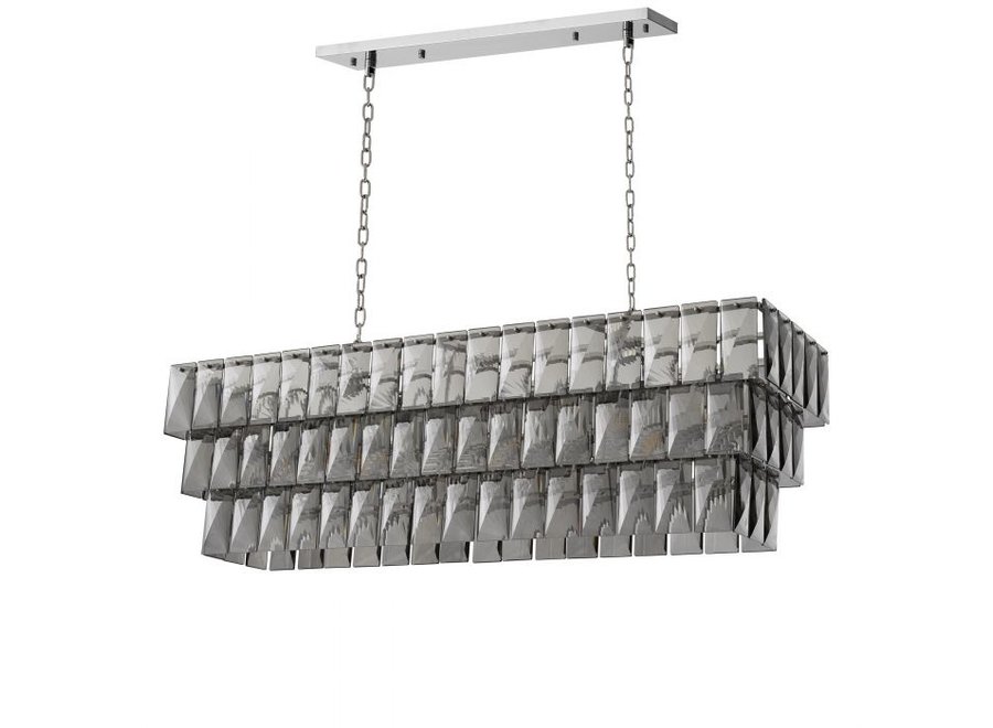 Lustre 'Amazone' - Rectangular  - Smoke