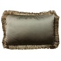 Sierkussen Dafne Taupe + Fringe Gold