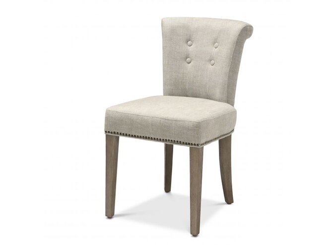 Dining chair Key Largo - Off-white linen