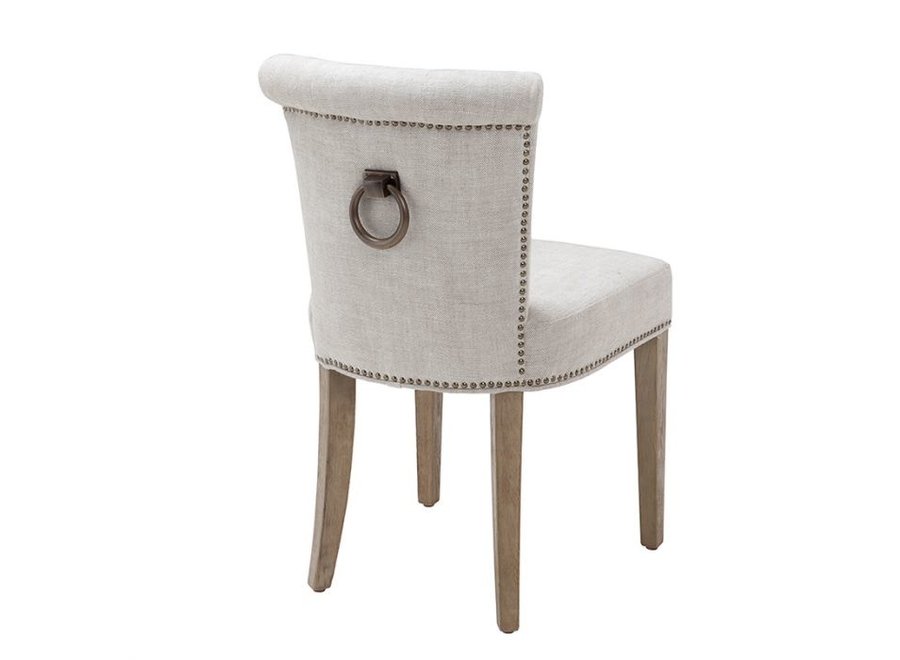 Chaise de salle à manger 'Key Largo' - Off-white linen