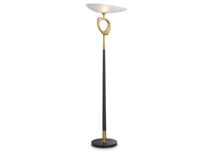 EICHHOLTZ Floor lamp 'Kingston' - brass - Wilhelmina Designs