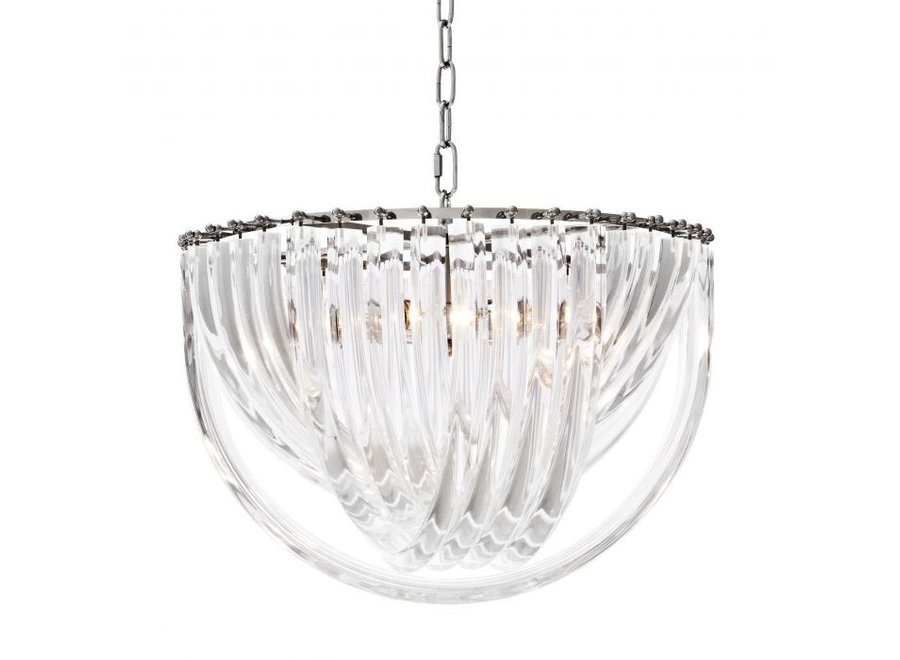 Hanglamp 'Murano' - L - Nickel
