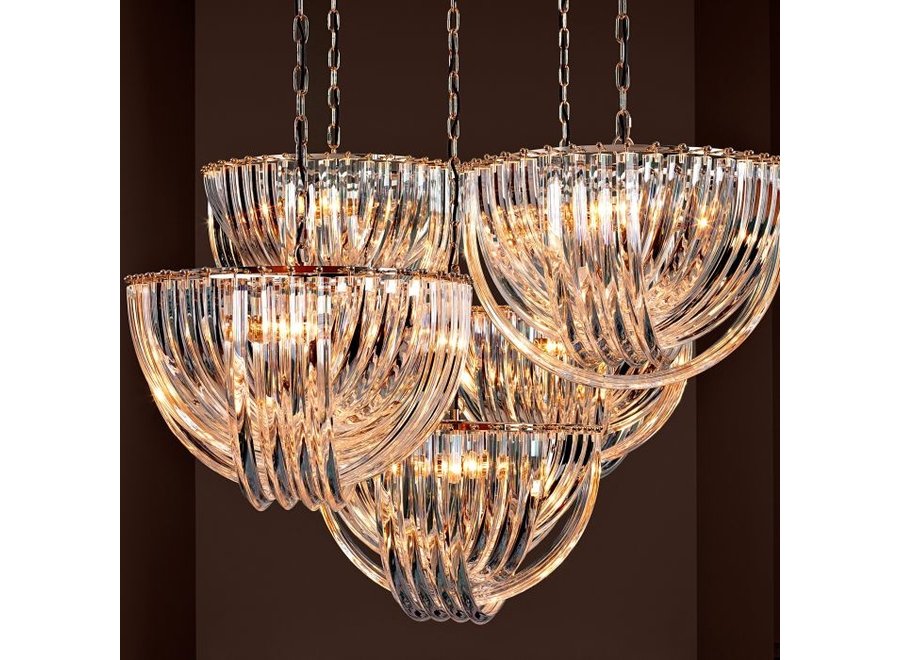 Hanglamp 'Murano' - L - Nickel