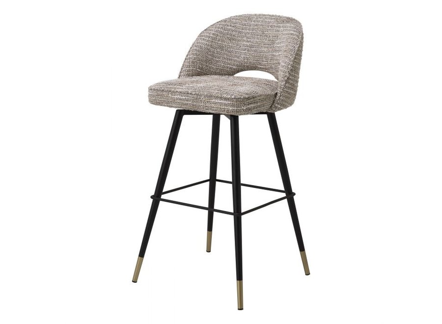 Bar stool 'Cliff' set of 2 - Mademoiselle beige