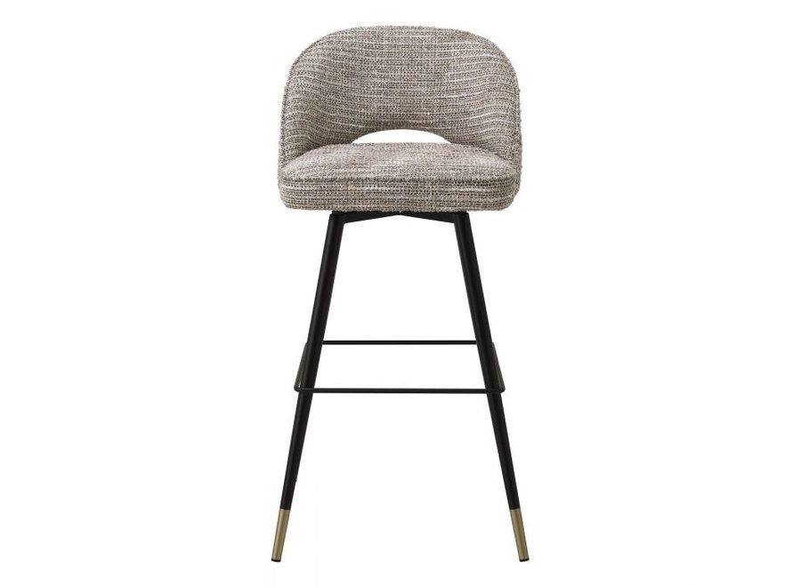 Bar stool 'Cliff' set of 2 - Mademoiselle beige