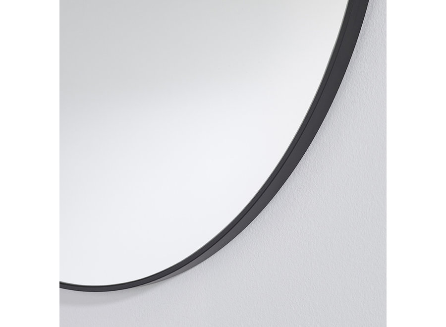 round mirror 'Hoop' Black M