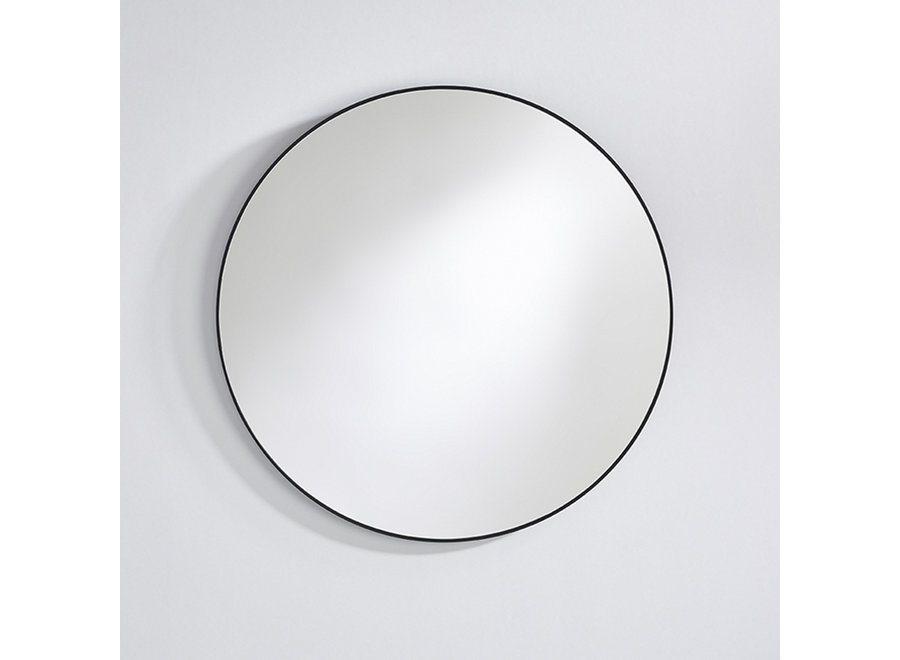 round mirror 'Hoop' Black L