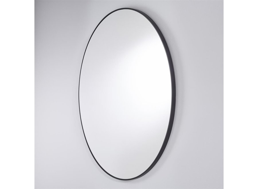round mirror 'Hoop' Black L