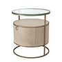 Bed Side Table 'Napa Valley' - Brass