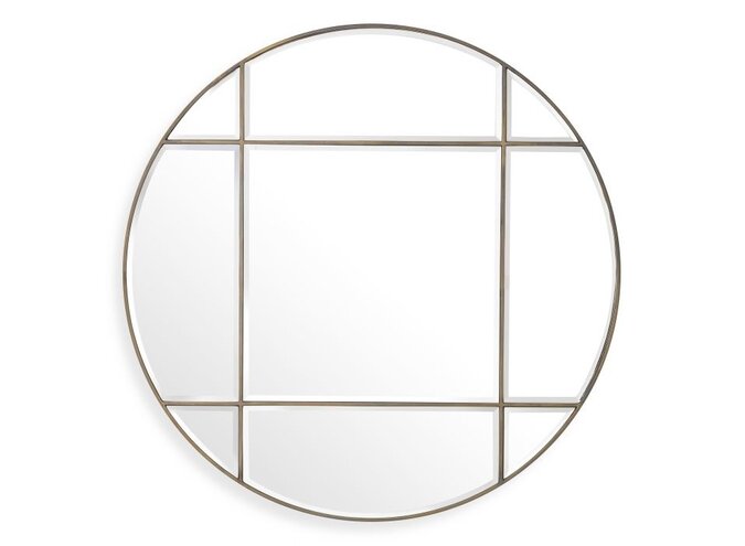 Mirror Beaumont - Round - Brass