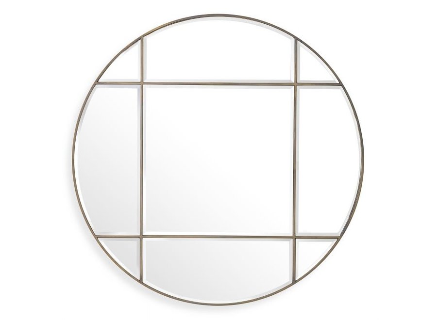 Miroir 'Beaumont' - Round - Brass