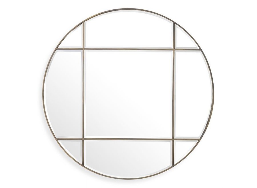 Mirror 'Beaumont' - Round - Brass