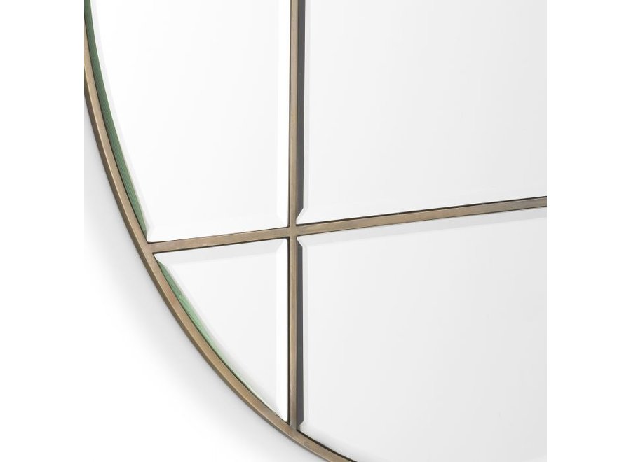 Mirror 'Beaumont' - Round - Brass