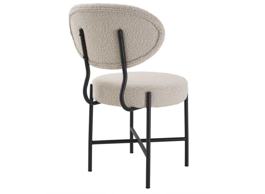 Chaise 'Vicq' (Set of 2) - Bouclé cream