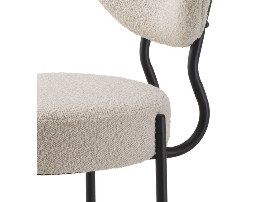 Chaise 'Vicq' (Set of 2) - Bouclé cream