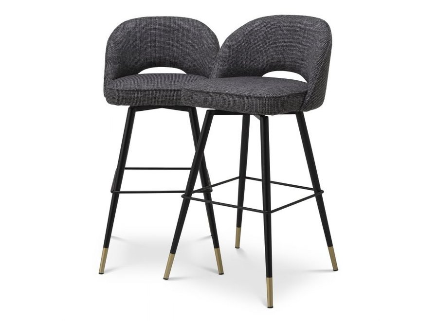 Bar stool Cliff set of 2 - Rocat black