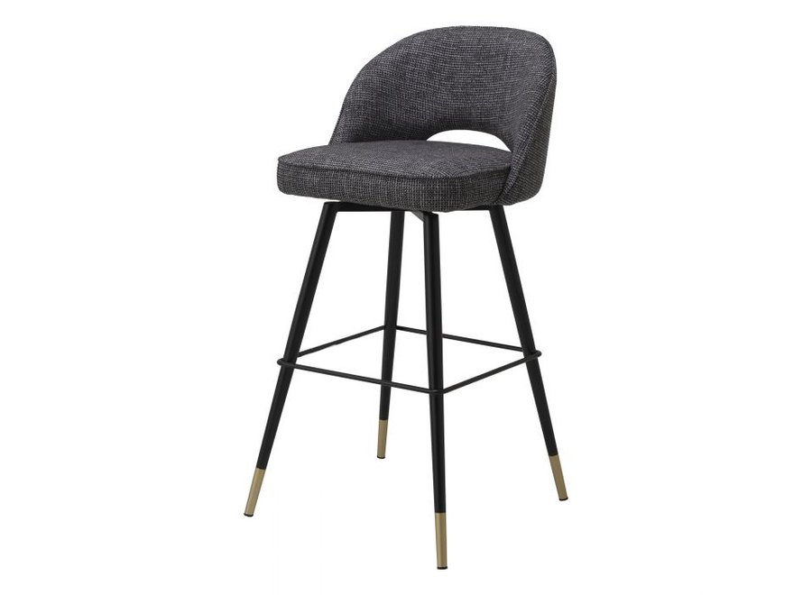 Bar stool 'Cliff' set of 2 - Rocat black