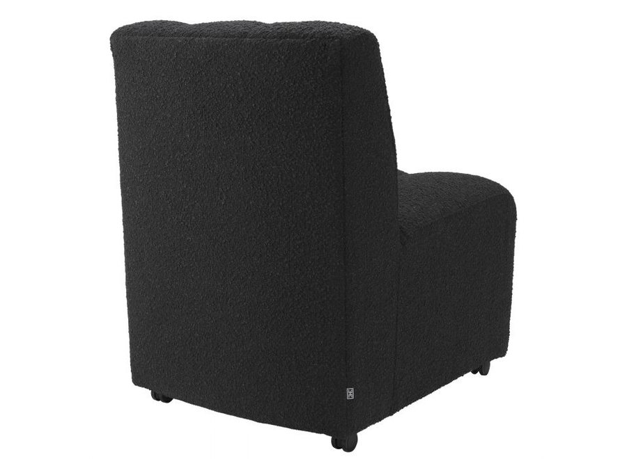 Dining Chair 'Kelly' - Bouclé black