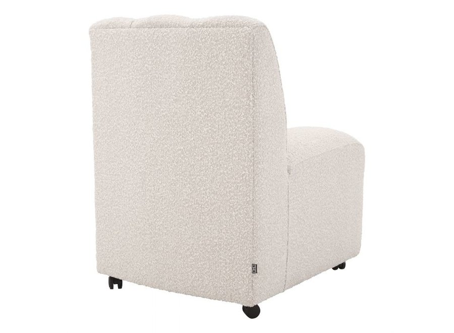 Chaise de salle à manger  'Kelly' - Bouclé cream