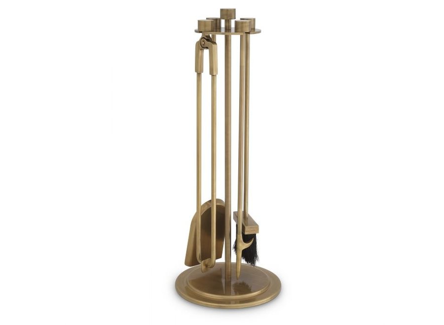 Kamin-Set 'Lara' - Brass