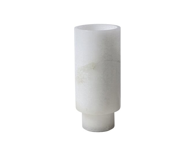 Alabaster tealight 'Lascar' - M - White