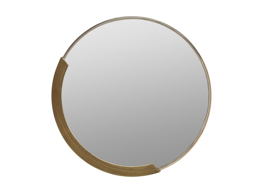 Round mirror 'Garda' - Gold