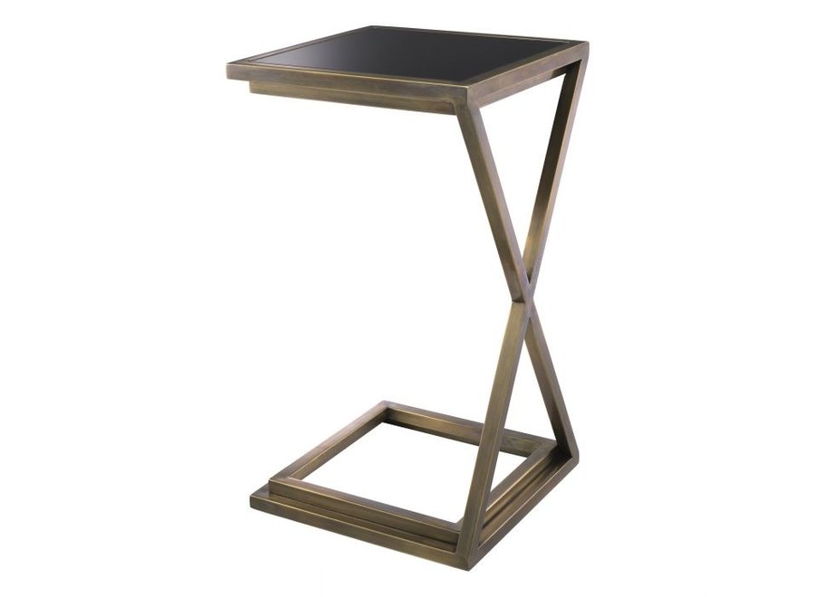 Side table 'Cross Brass'