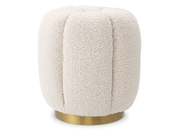 Hocker Orchanic - Bouclé cream