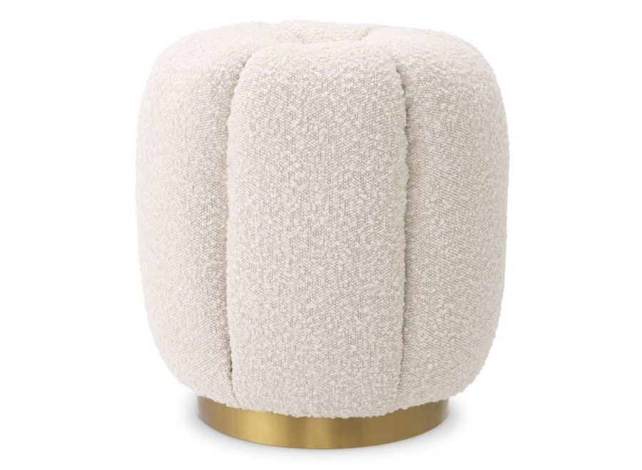 Hocker ‘Orchanic'  - Bouclé cream