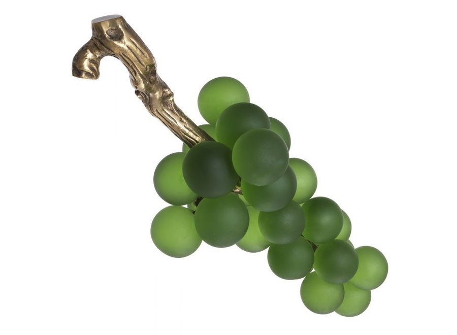 Decoratie object 'French Grapes' - Green