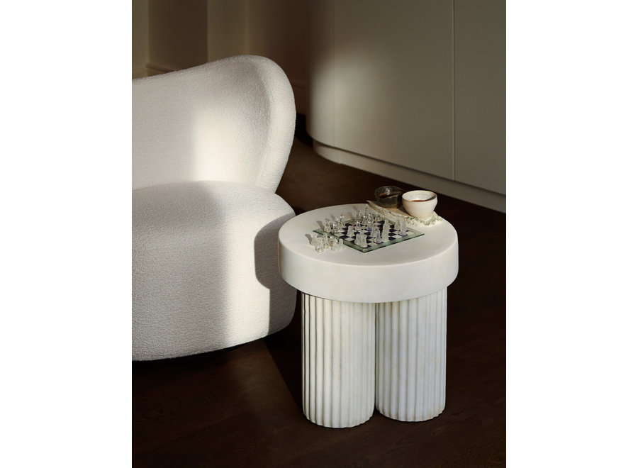 Table d'appoint 'Gear' - Chalk