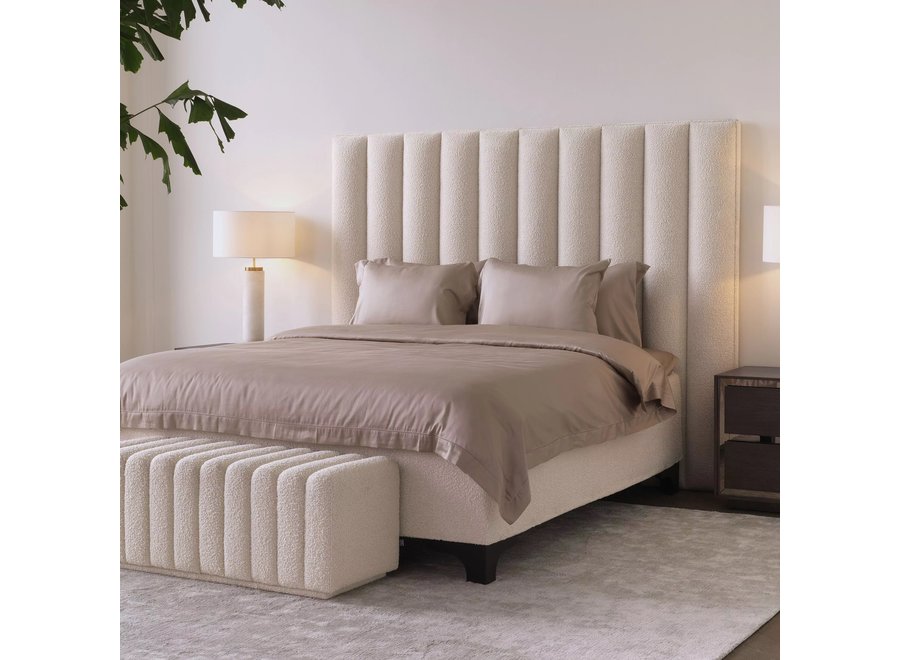 Bettkopfteil 'Ditmar' - Bouclé cream