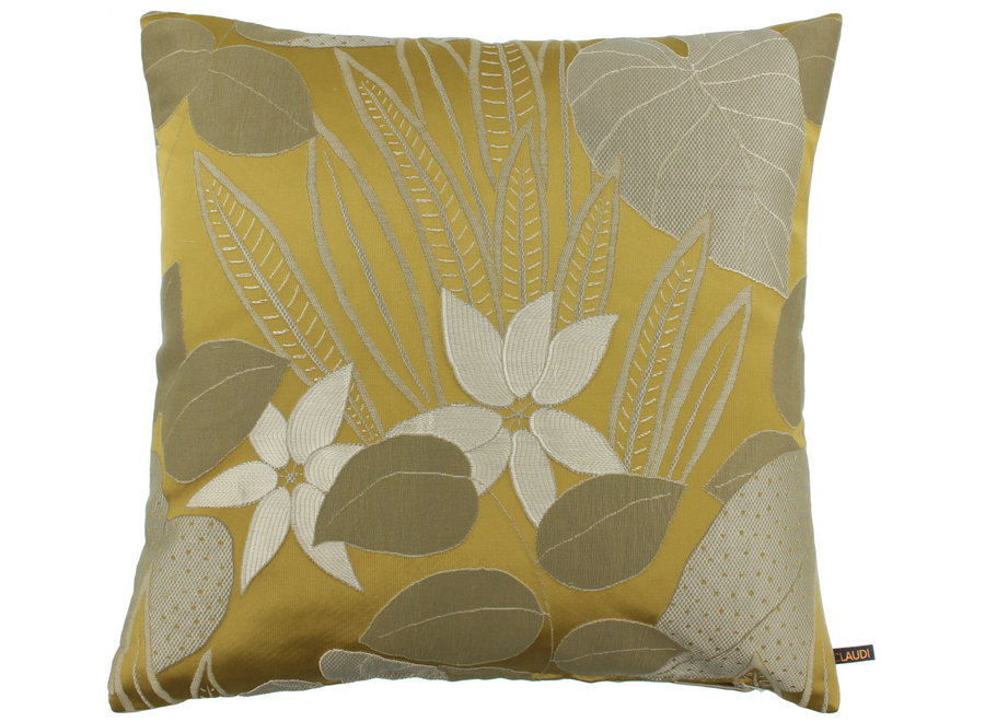 Decorative pillow Ucello Mustard