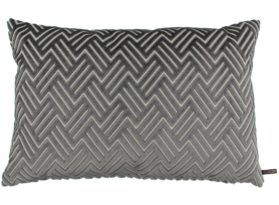 Decorative pillow Tristan Dark Taupe