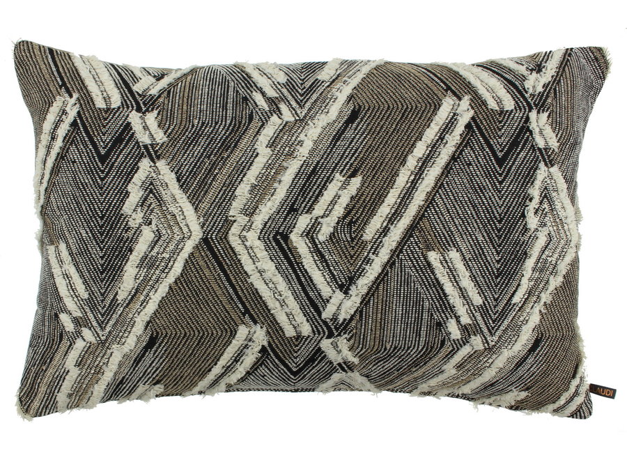 Decorative pillow Richard Black/Sand