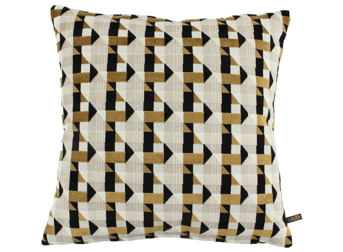 Cushion Pilaccio Black/White/Gold