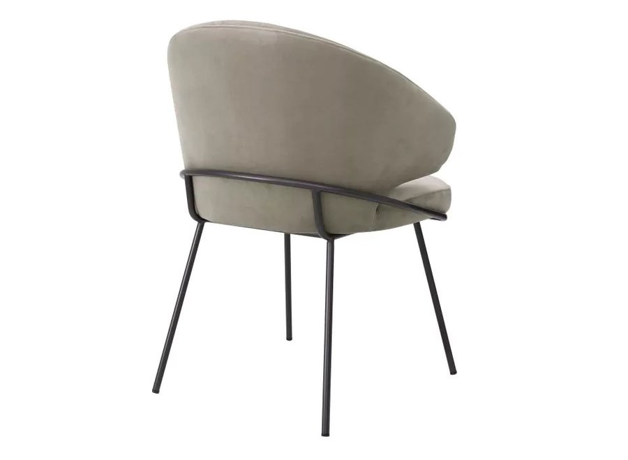 Dining Chair 'Kinley' - Savona greige velvet